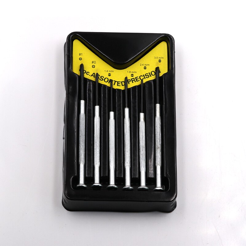 COLOUR_MAX 6Pcs  Multifunction Small Screwdriver Set With Slotted Phillips Bits For Watch Glasses Screw Driver Repair Tools (White) - dianjiang-