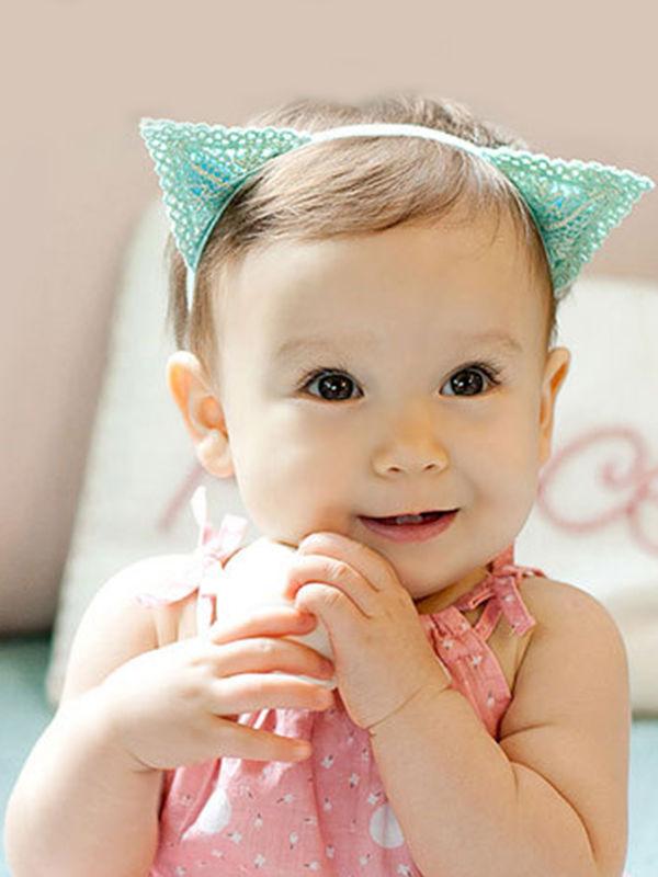 Adorable Cat Ear Pattern Spun Gold Headband - dianjiang-