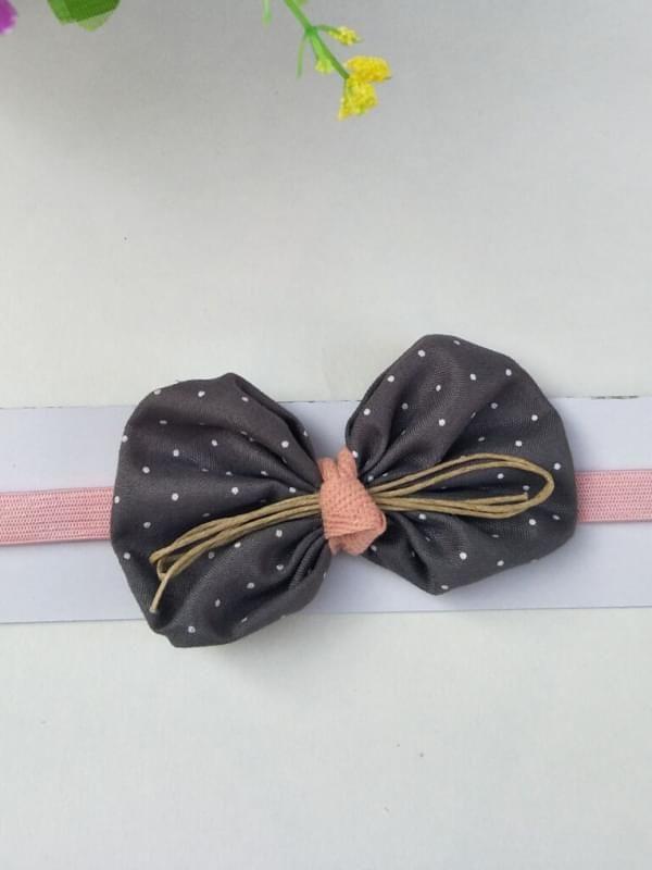 Cute Cloth Dots Printed Bowknot Headband Newborn Baby Girls - dianjiang-