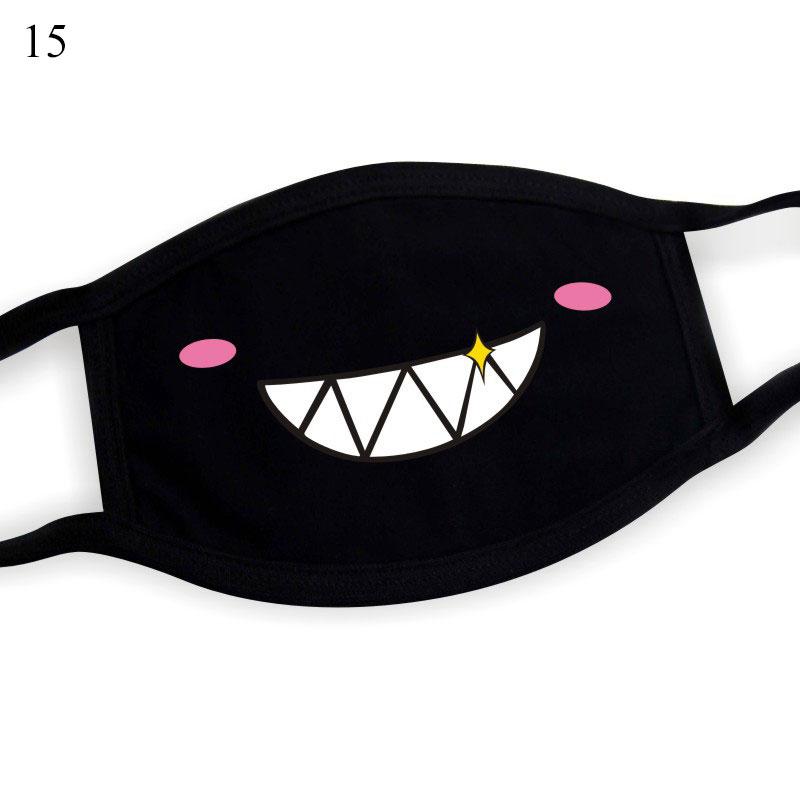 Cotton Windproof Mouth Face Mask 12 Style Teeth Pattern Cartoon Mouth Masks Anime Mask Autumn Fashion Warm Face Mask Hot Sale - dianjiang-