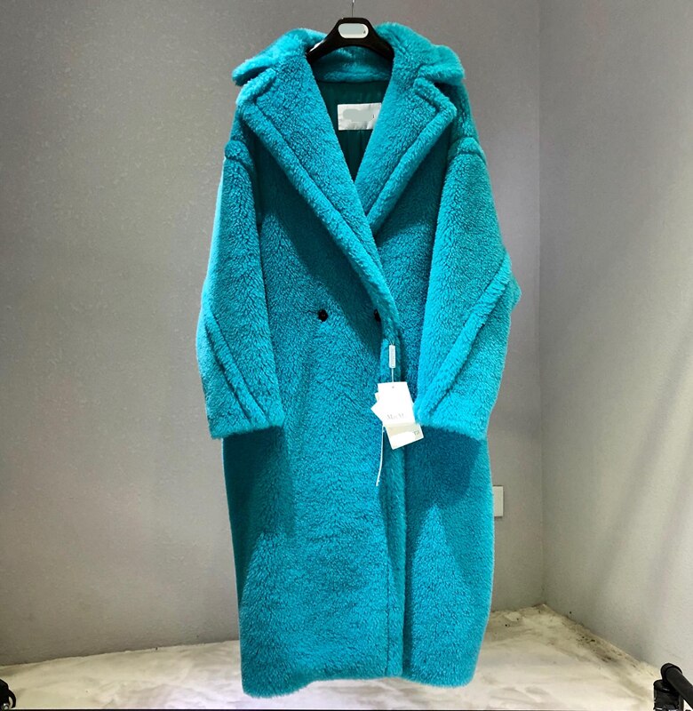 Women's Coat Teddy Bear Fur Coat Women Alpaca Coat Women Wool Coat Loose Coats Winter Warm Thicken Coat Women Classic Red Coat - dianjiang-