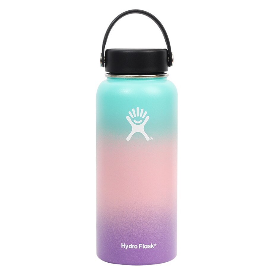 Hydro Flask 18oz 32oz Tumbler Flask Vacuum Insulated Flask Stainless Steel Water Bottle Wide Mouth Outdoors Sports Bottle - dianjiang-