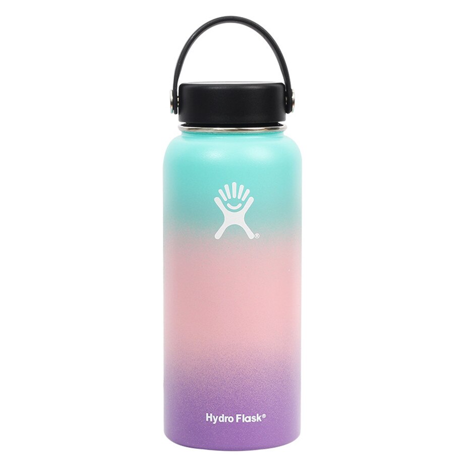 Hydro Flask 18oz 32oz Tumbler Flask Vacuum Insulated Flask Stainless Steel Water Bottle Wide Mouth Outdoors Sports Bottle - dianjiang-