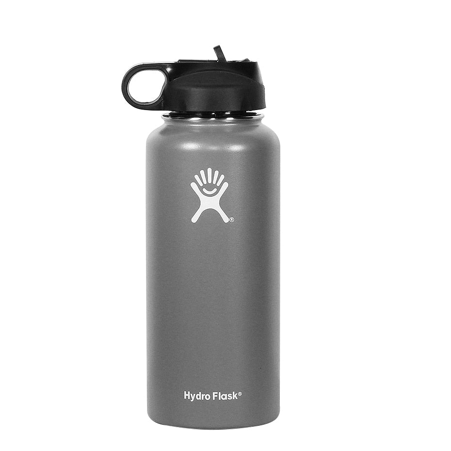 Hydro Flask 18oz 32oz Tumbler Flask Vacuum Insulated Flask Stainless Steel Water Bottle Wide Mouth Outdoors Sports Bottle - dianjiang-