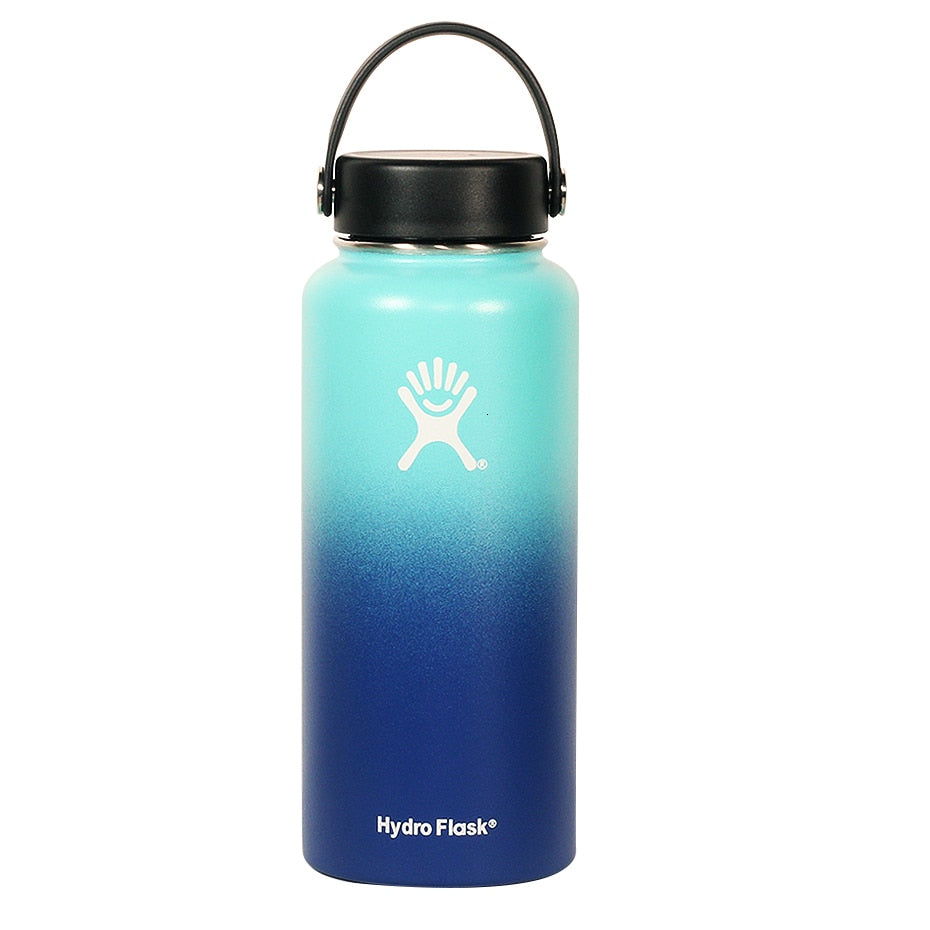 Hydro Flask 18oz 32oz Tumbler Flask Vacuum Insulated Flask Stainless Steel Water Bottle Wide Mouth Outdoors Sports Bottle - dianjiang-