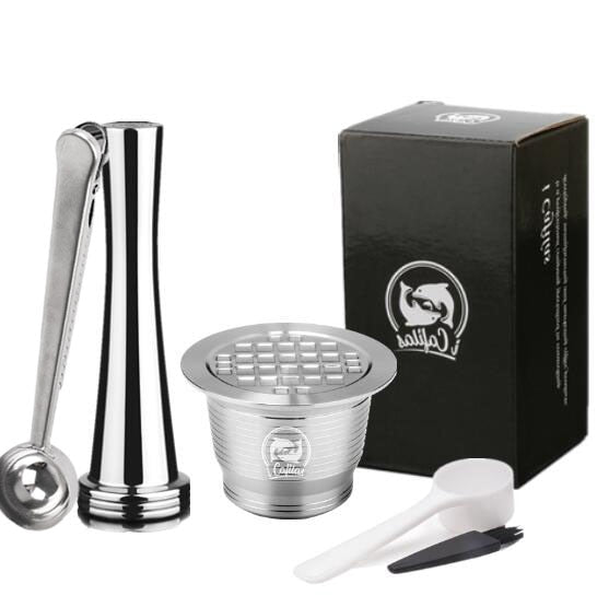 ICafilas For Nespresso Refillable Capsule Reusable Coffee Filter Dripper Steel Cafeteira Capsulas De Cafe Recargables - dianjiang-