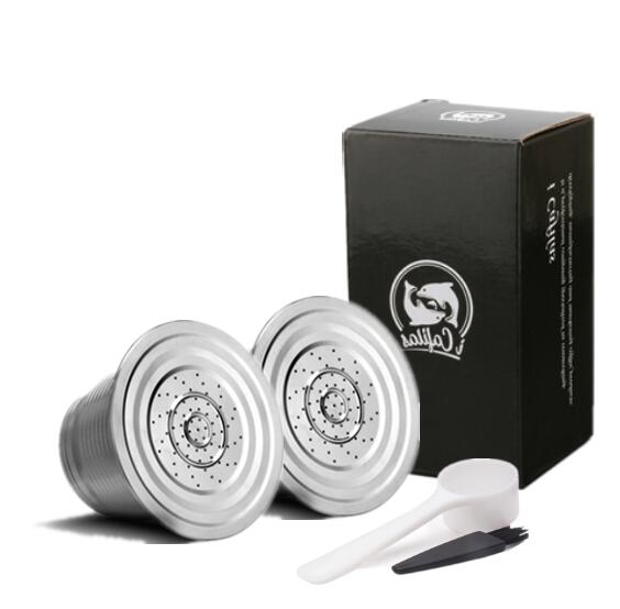ICafilas For Nespresso Refillable Capsule Reusable Coffee Filter Dripper Steel Cafeteira Capsulas De Cafe Recargables - dianjiang-