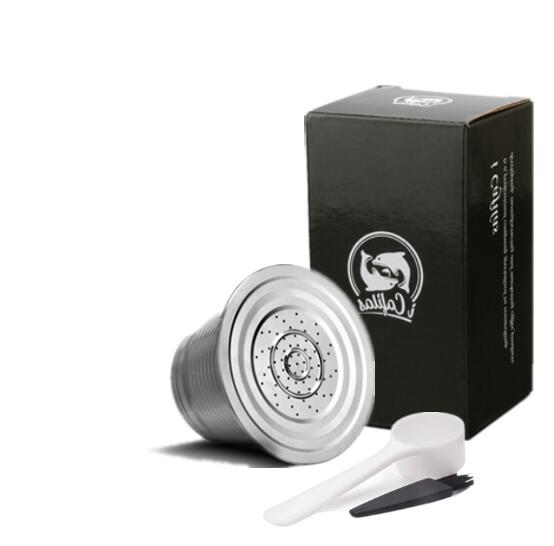 ICafilas For Nespresso Refillable Capsule Reusable Coffee Filter Dripper Steel Cafeteira Capsulas De Cafe Recargables - dianjiang-