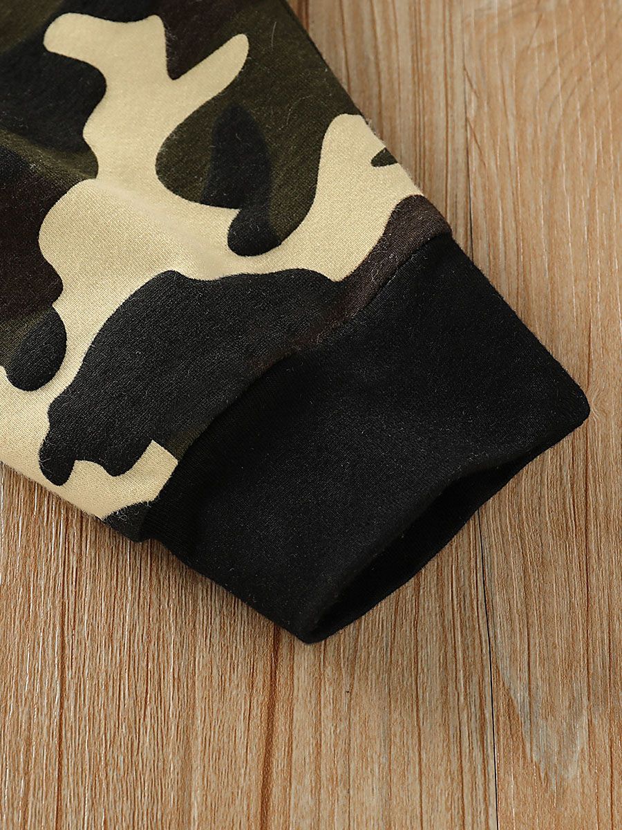 Infant Baby 2-Piece Outfit Bodysuit+Camo Trousers - dianjiang-