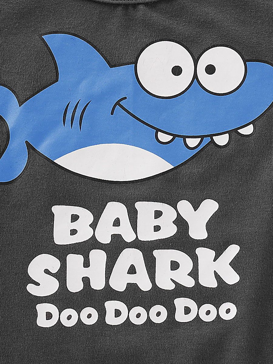 Infant Baby Boy Shark Print Romper - dianjiang-