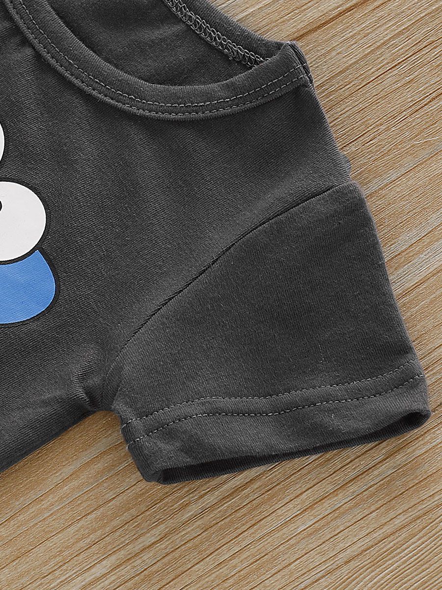 Infant Baby Boy Shark Print Romper - dianjiang-