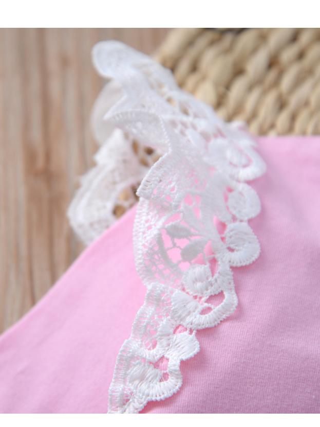 Infant Baby Lace Solid Color Long Sleeve Bodysuit - dianjiang-