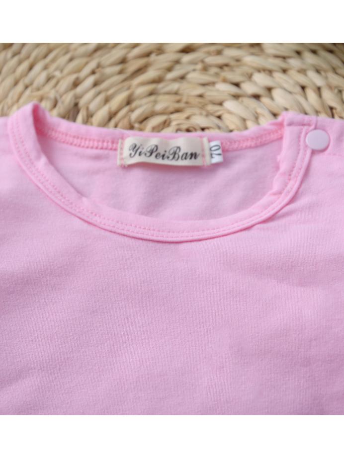 Infant Baby Lace Solid Color Long Sleeve Bodysuit - dianjiang-