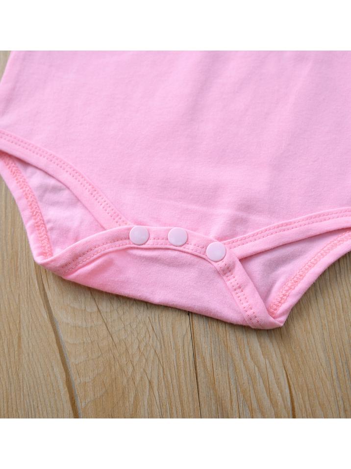 Infant Baby Lace Solid Color Long Sleeve Bodysuit - dianjiang-