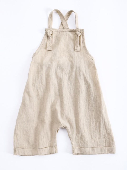 Infant Baby Solid Color Suspender Romper - dianjiang-