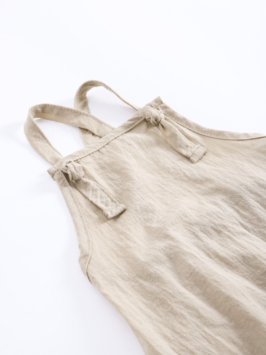 Infant Baby Solid Color Suspender Romper - dianjiang-