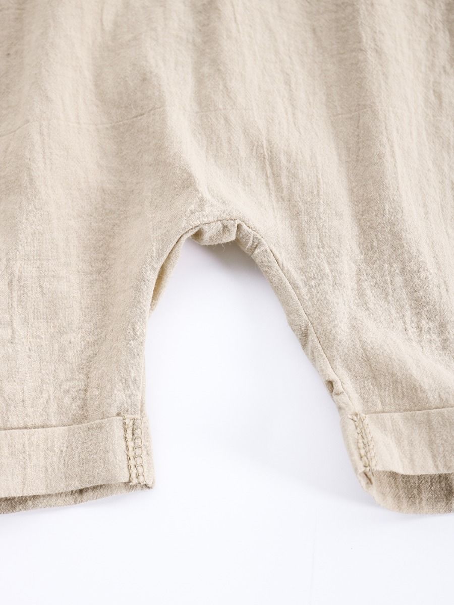 Infant Baby Solid Color Suspender Romper - dianjiang-