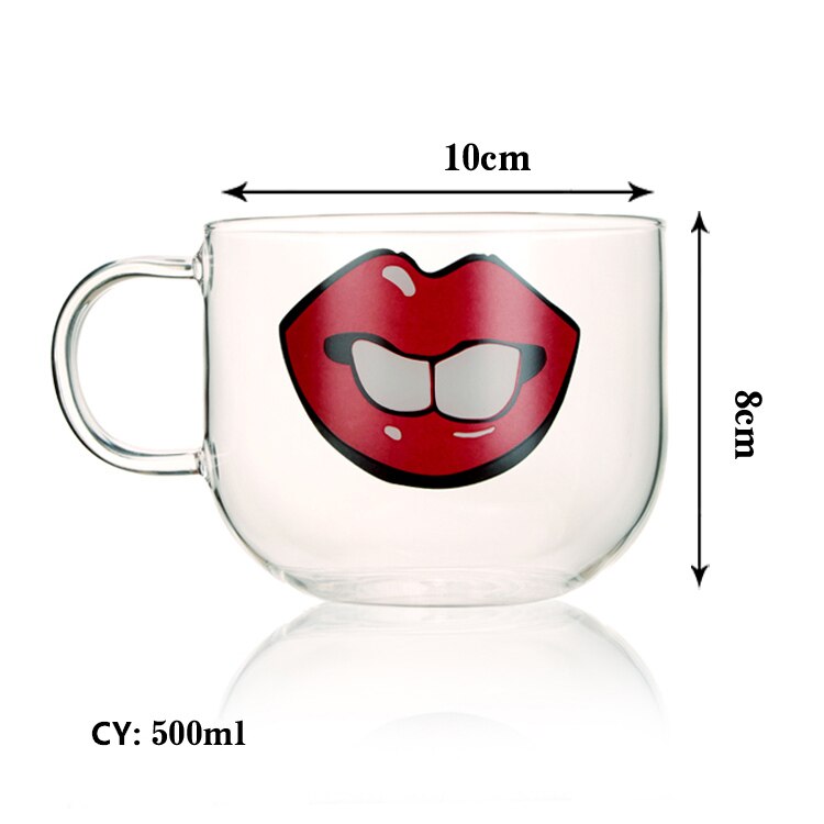 Japanese Sakura Glass Coffee Mug Cute Cat Deer Rabbit Tea Mug 280ml Heat Resistant Glass Tea Cup Maid Coffee Cup Drinkware - dianjiang-