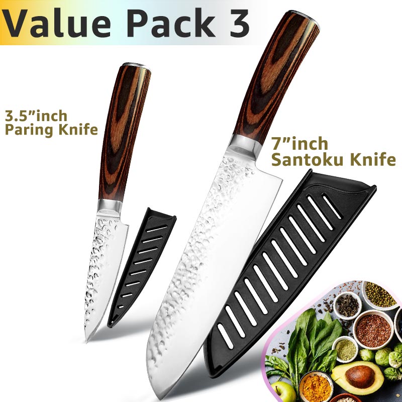 Kitchen Knife 8 inch Chef 7CR17 440C German Stainless Steel Japanese Knives Meat Cleaver Slicer Utility Santoku Knife Tool Set - dianjiang-