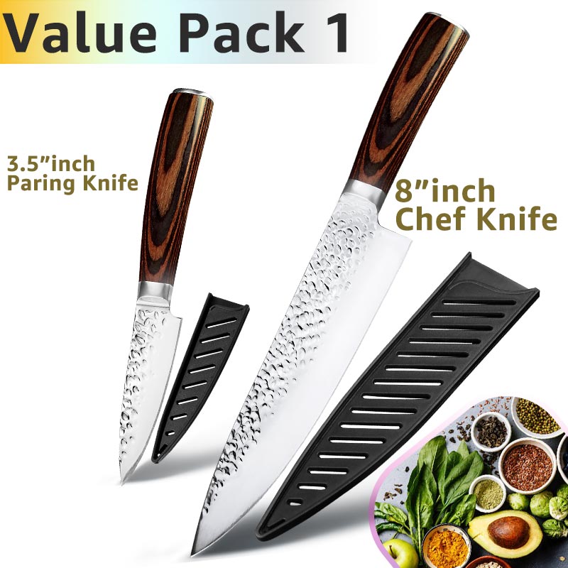 Kitchen Knife 8 inch Chef 7CR17 440C German Stainless Steel Japanese Knives Meat Cleaver Slicer Utility Santoku Knife Tool Set - dianjiang-