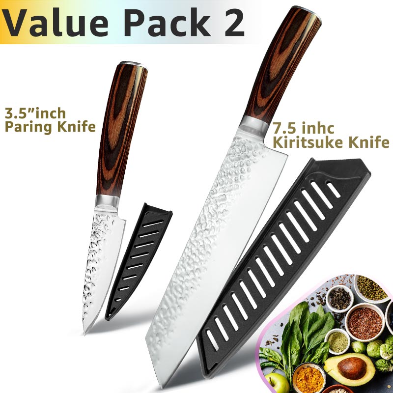 Kitchen Knife 8 inch Chef 7CR17 440C German Stainless Steel Japanese Knives Meat Cleaver Slicer Utility Santoku Knife Tool Set - dianjiang-