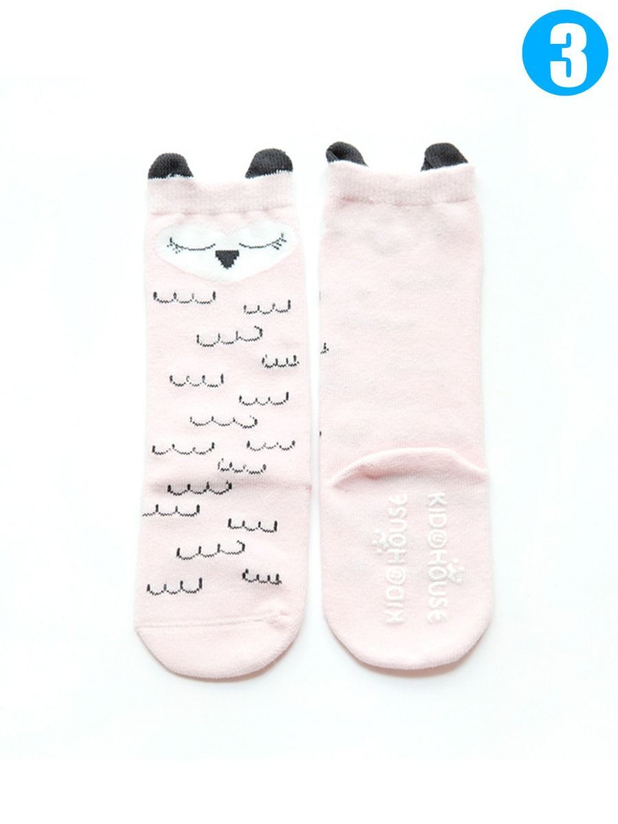 Bear/Fox/Owl/Bunny Crochet Baby Kids Knee-high Socks Loose Mouth Long Stockings - dianjiang-