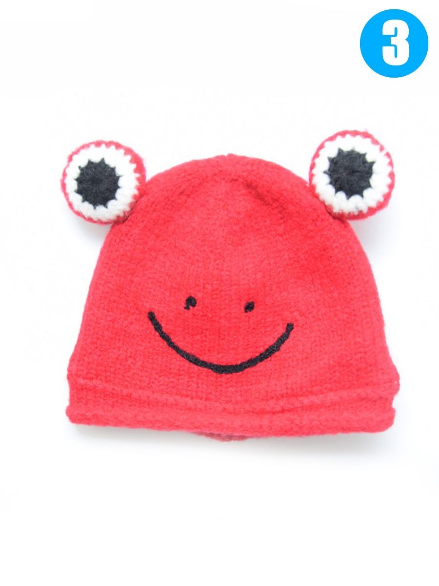 Frog Knit Beanie Hat for Winter Infant Boys Girls - dianjiang-