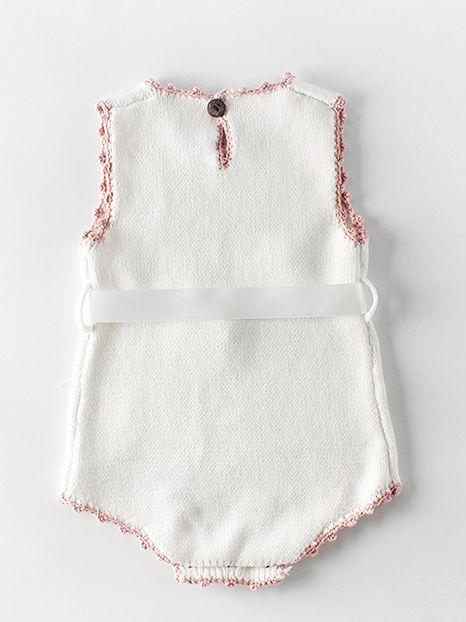 Spanish Style Knit Wear Bow Sleeveless Bodysuit - dianjiang-