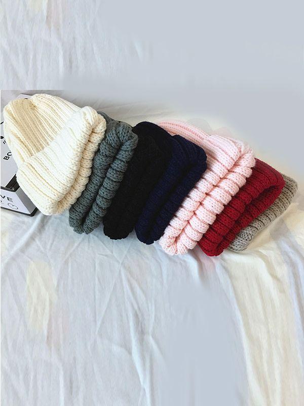 Knitted Hat Mommy And Me Thickened Thermal Woolen Hat - dianjiang-