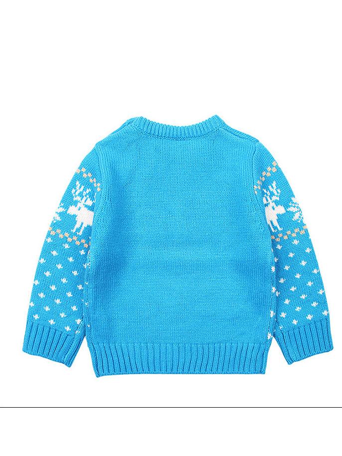 Christmas Elk Snowflake Jumper Knitting Sweater Baby Boy Crochet Sweatshirt - dianjiang-