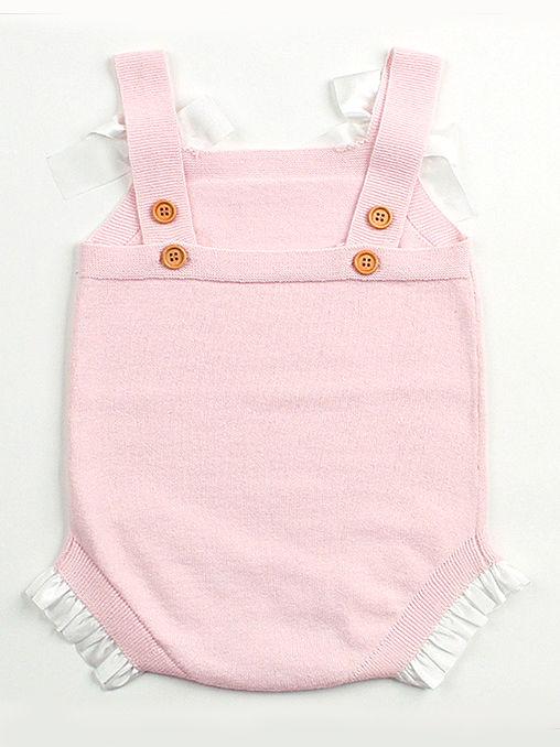 Lacework Bowknot Bodysuit Strapped Baby Onesies - dianjiang-