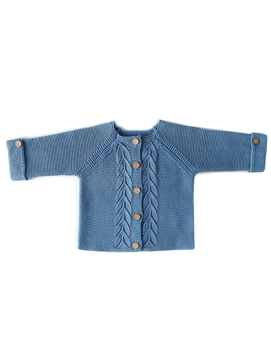 2 Colors Baby Boy Girl Long Sleeve Knitted Cardigan - dianjiang-