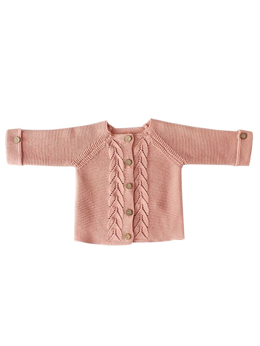 2 Colors Baby Boy Girl Long Sleeve Knitted Cardigan - dianjiang-