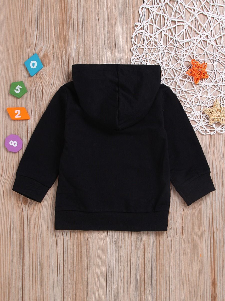 Cool STRAIGHT OUTTA TIMEOUT Letters Print Black Hoodie Sweatshirt - dianjiang-