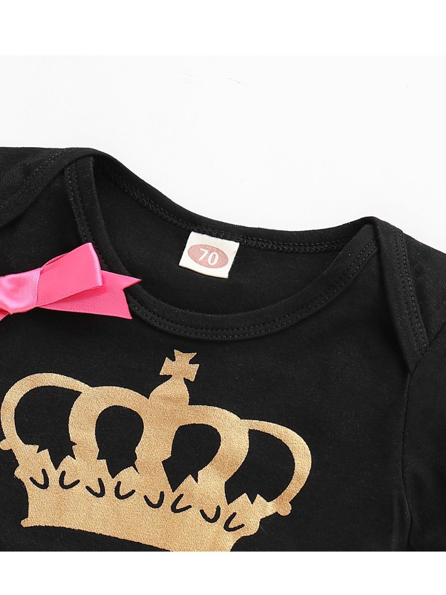 Letters Printed Newborn Baby Short-sleeve Bodysuit - dianjiang-