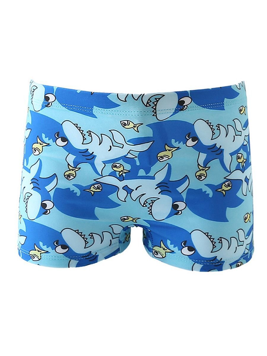 Little Boys Printed Swimming Trunks - dianjiang-