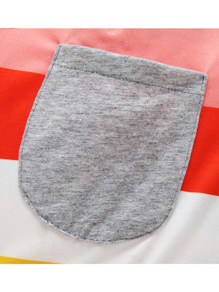 Little Girl Rainbow Stripe Shift Dress - dianjiang-