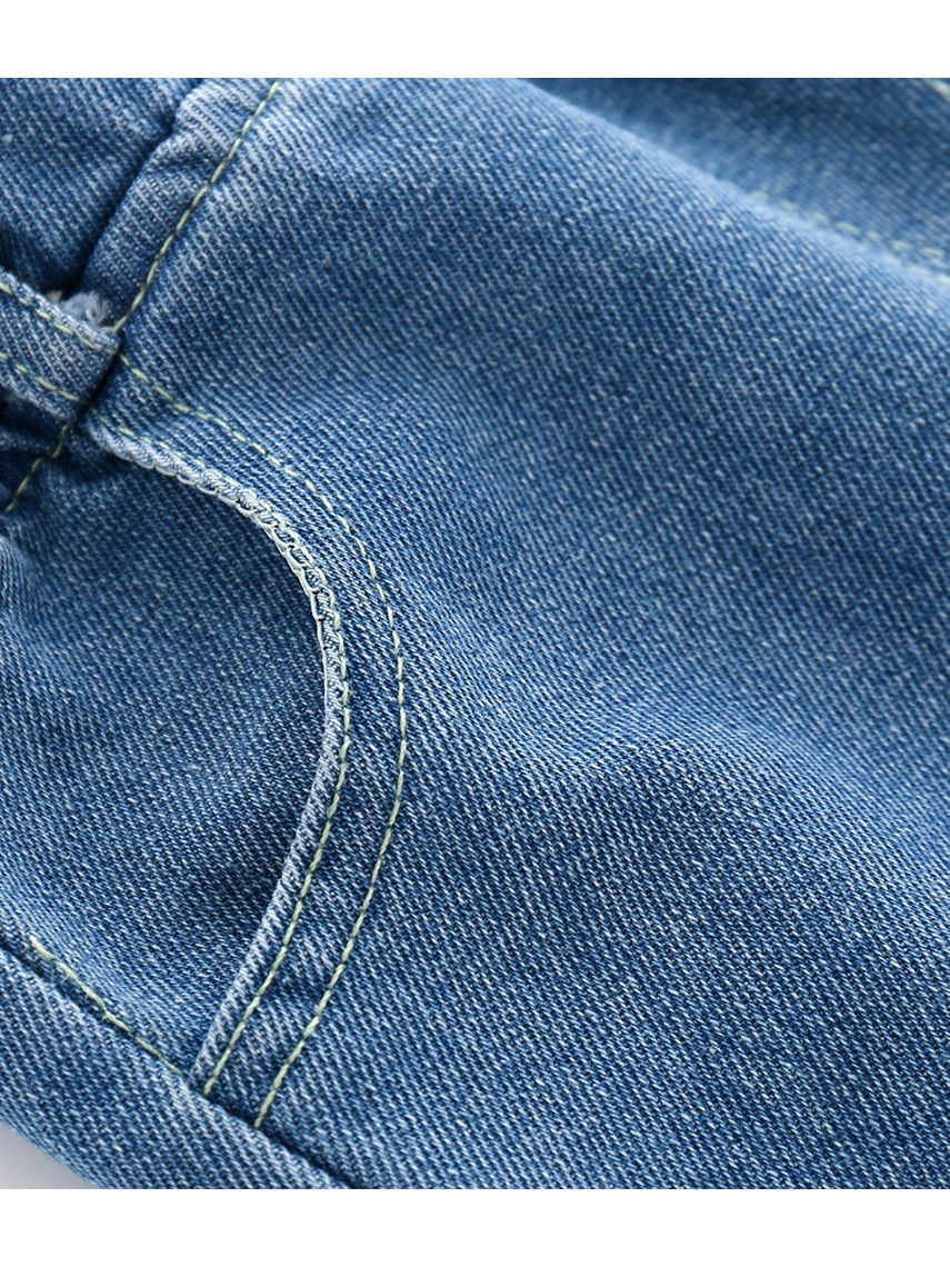 Trendy Little Kids Unisex Blue Frayed Jeans - dianjiang-