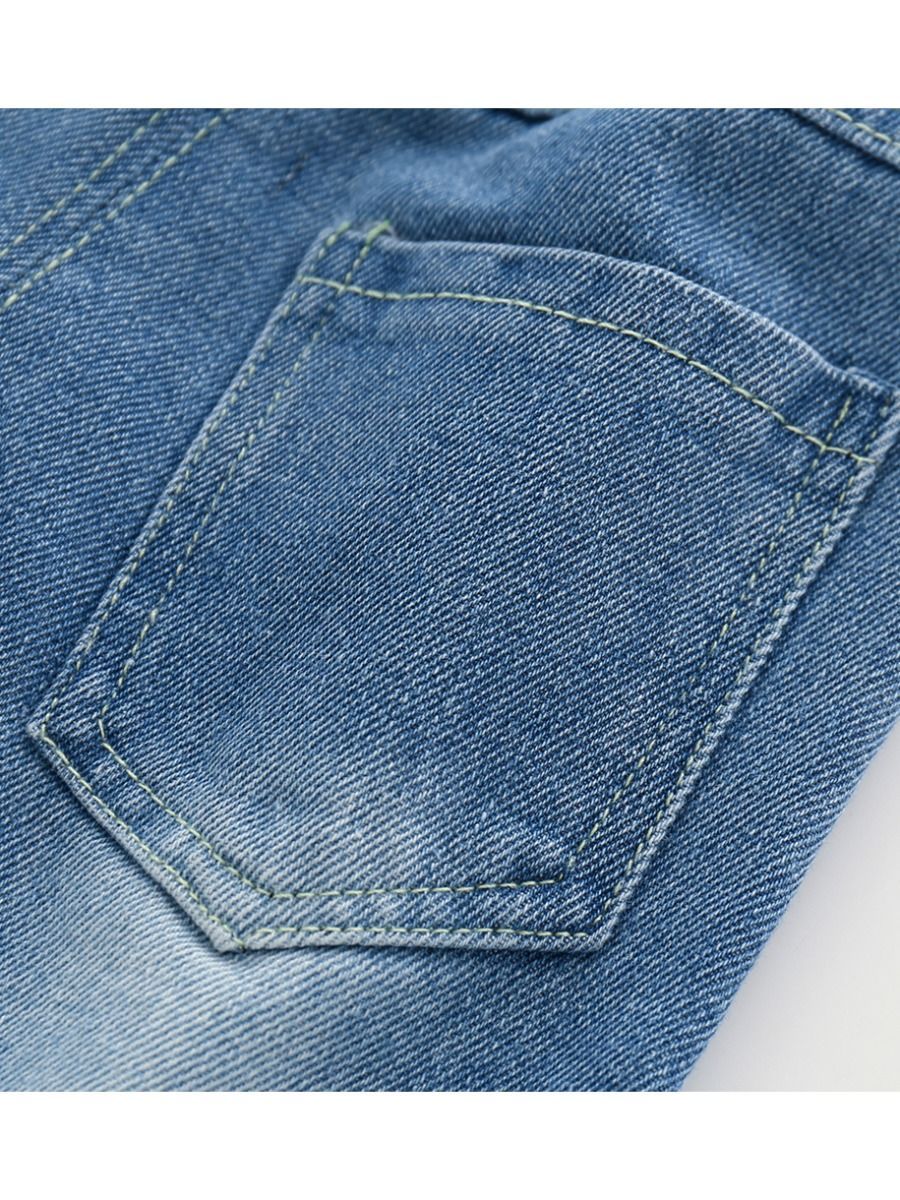 Trendy Little Kids Unisex Blue Frayed Jeans - dianjiang-