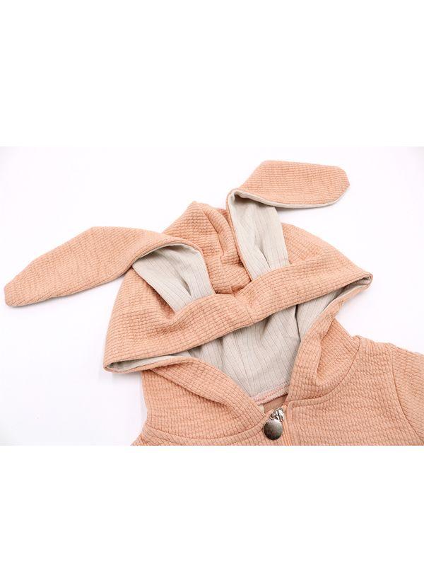 Hoodie Romper Sleepsuit Long Ears Bunny Style Jumpsuit for Babies - dianjiang-