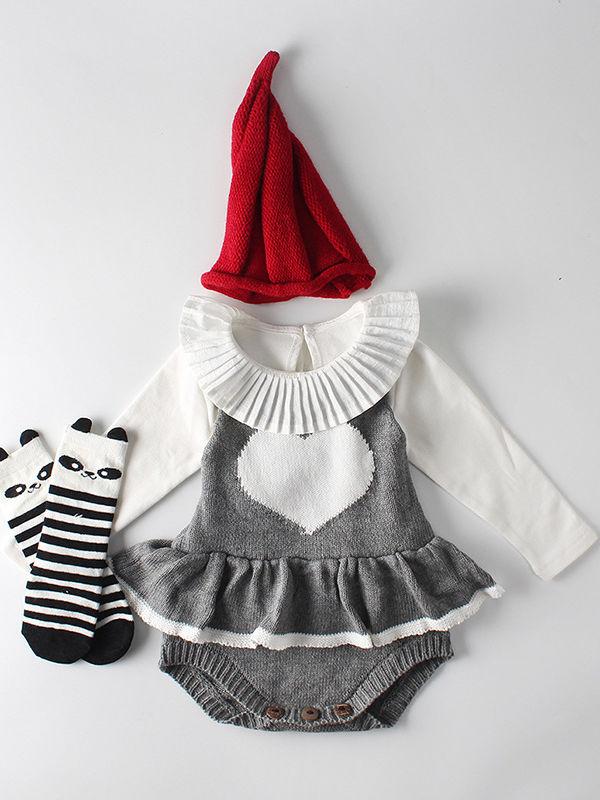 Spanish Style Baby Girl Ruffled Collar T-shirt Long Sleeve Top - dianjiang-