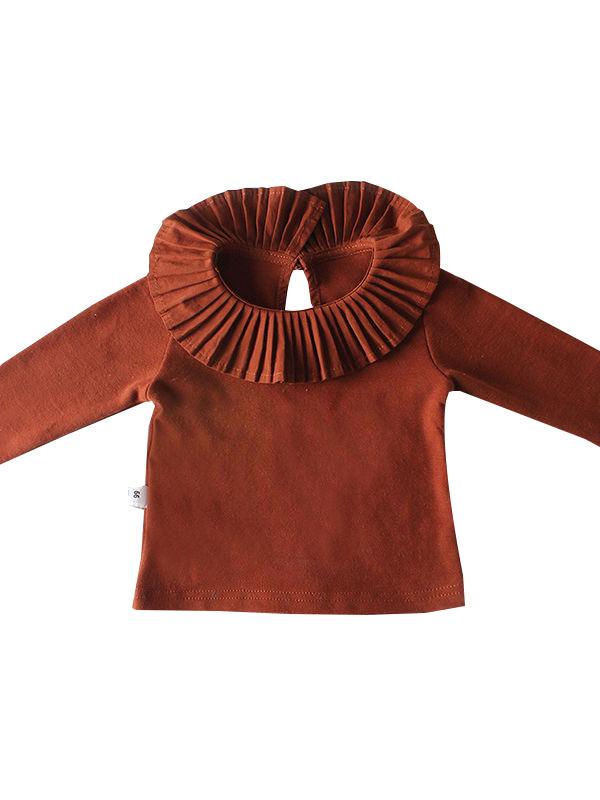 Spanish Style Baby Girl Ruffled Collar T-shirt Long Sleeve Top - dianjiang-