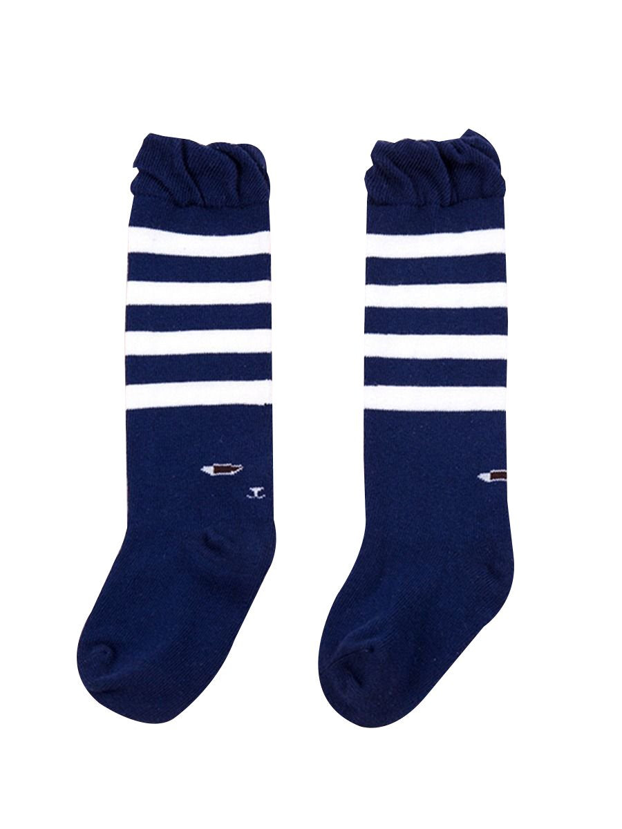 Striped Knee High Socks Loose Mouth Mid-calf Length Socks For Newborn - dianjiang-