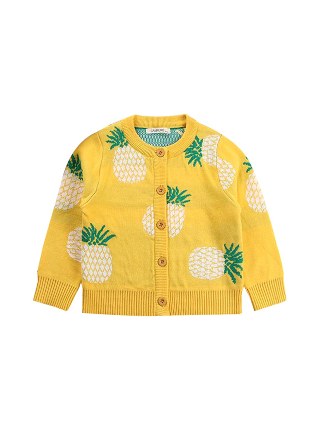 MOMMY AND ME Pineapple Cardigan Top Long-sleeve Knitwear - dianjiang-