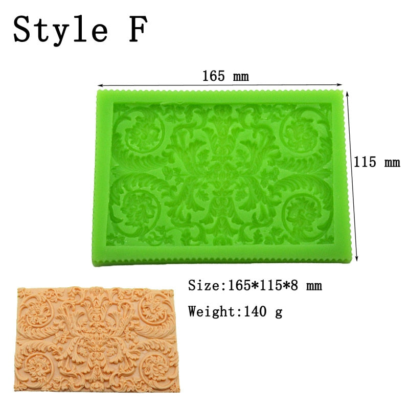 Meibum Silicone Fondant Cake Mold Party Rose Flower Vine Petal Emboss Floral Gum Paste Sugar Craft Border Decorating Mould - dianjiang-