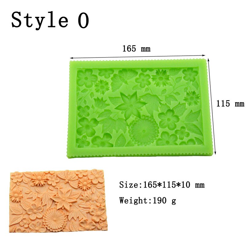 Meibum Silicone Fondant Cake Mold Party Rose Flower Vine Petal Emboss Floral Gum Paste Sugar Craft Border Decorating Mould - dianjiang-