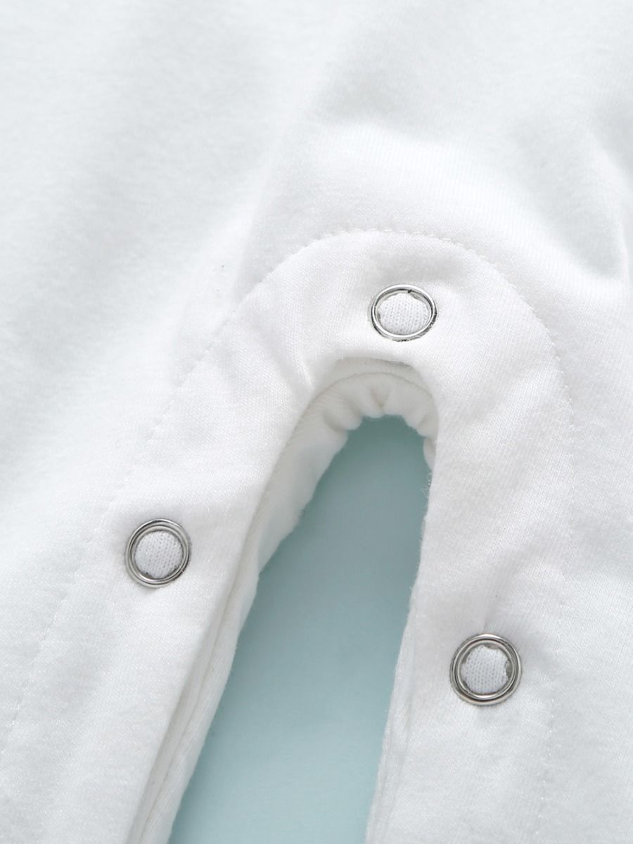 Merry Christmas Letters Print Baby Long-sleeved Overall - dianjiang-