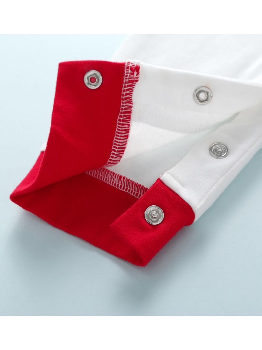 Merry Christmas Letters Print Baby Long-sleeved Overall - dianjiang-