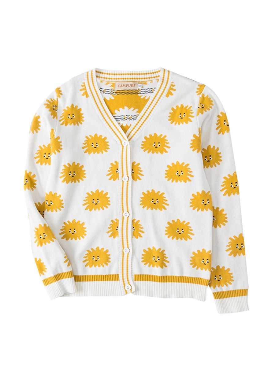 Mom and Me Chrysanthemum Crochet Knitted Cardigan - dianjiang-