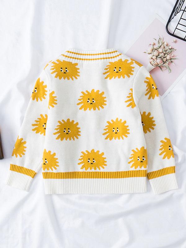 Mom and Me Chrysanthemum Crochet Knitted Cardigan - dianjiang-